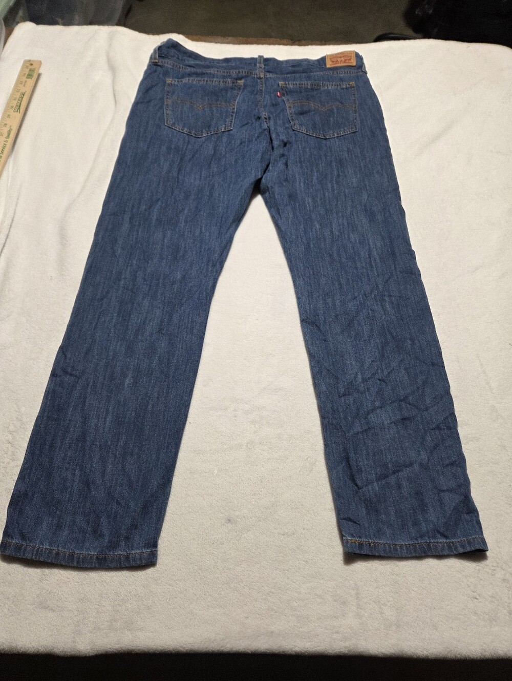 Levis Premium Womens Middy Straight Jeans Denim (33x30)
